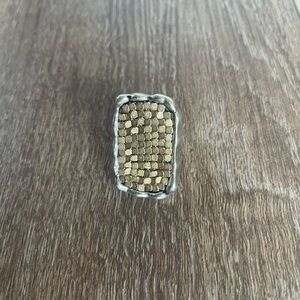 Zara mixed metal ring